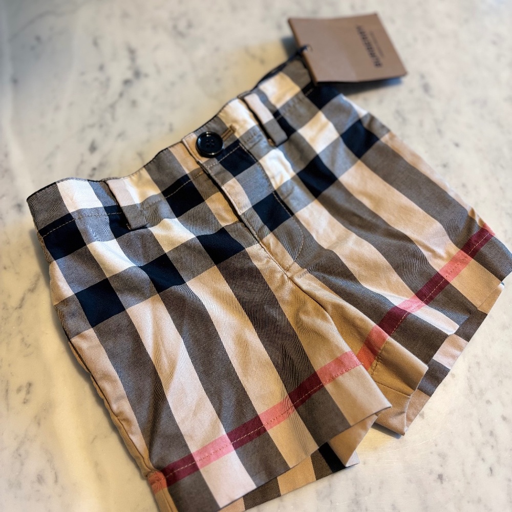Burberry Plaid baby shorts